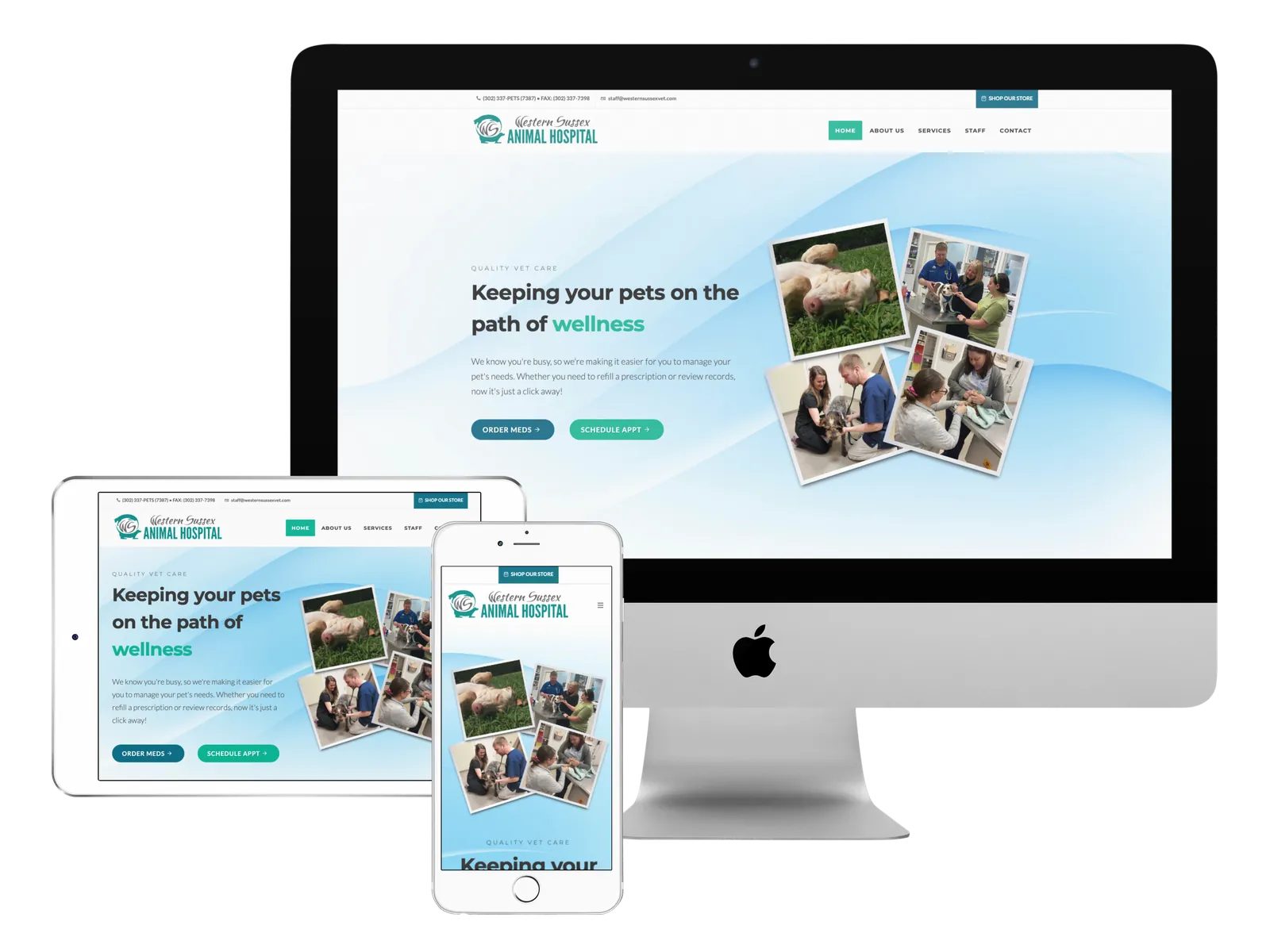 Western Sussex Animal Hospital website redesign